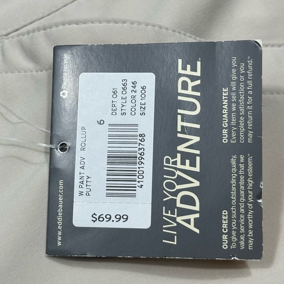 Brand New Eddie Bauer Women’s Khaki Sports Pants - Picture 9 of 11